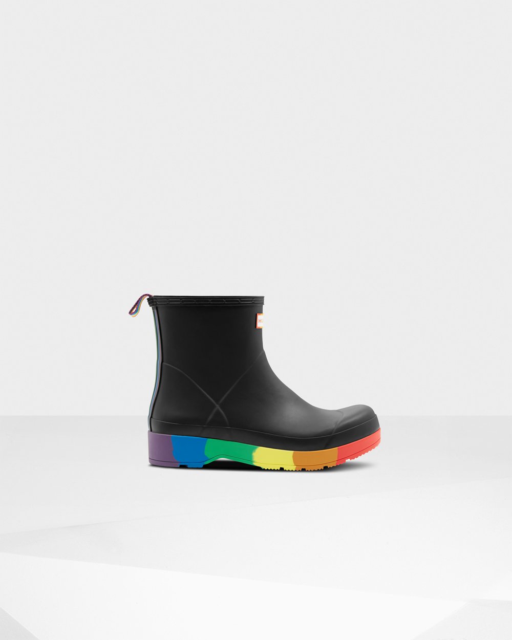 Hunter Muške Play Čizme Crne Original Pride Heeled Rain Hrvatska 7943-WLSMO